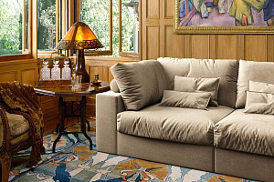 Диван бескаркасный Элизиум для загородного дома с доставкой, производство фабрика Гливер 